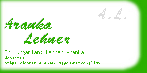 aranka lehner business card